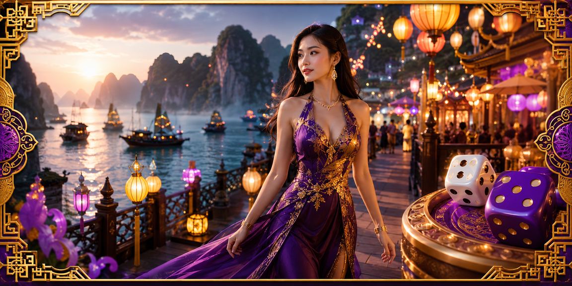 Không khí chợ đêm Hạ Long với trò chơi tài xỉu dice trực tuyến