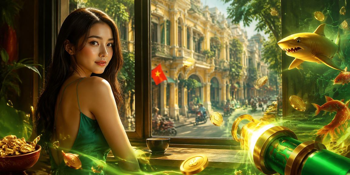 Người dùng TP Hồ Chí Minh chơi bắn cá và uống cà phê buổi sáng